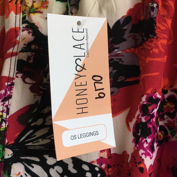 Honey & Lace Floral Butterfly Leggings - Picture 8 of 8